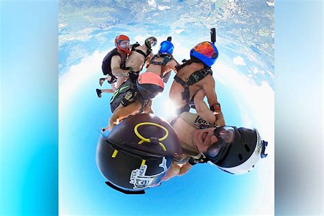 naked skydiving gif|Nebraska man sets world skydiving record.while naked.